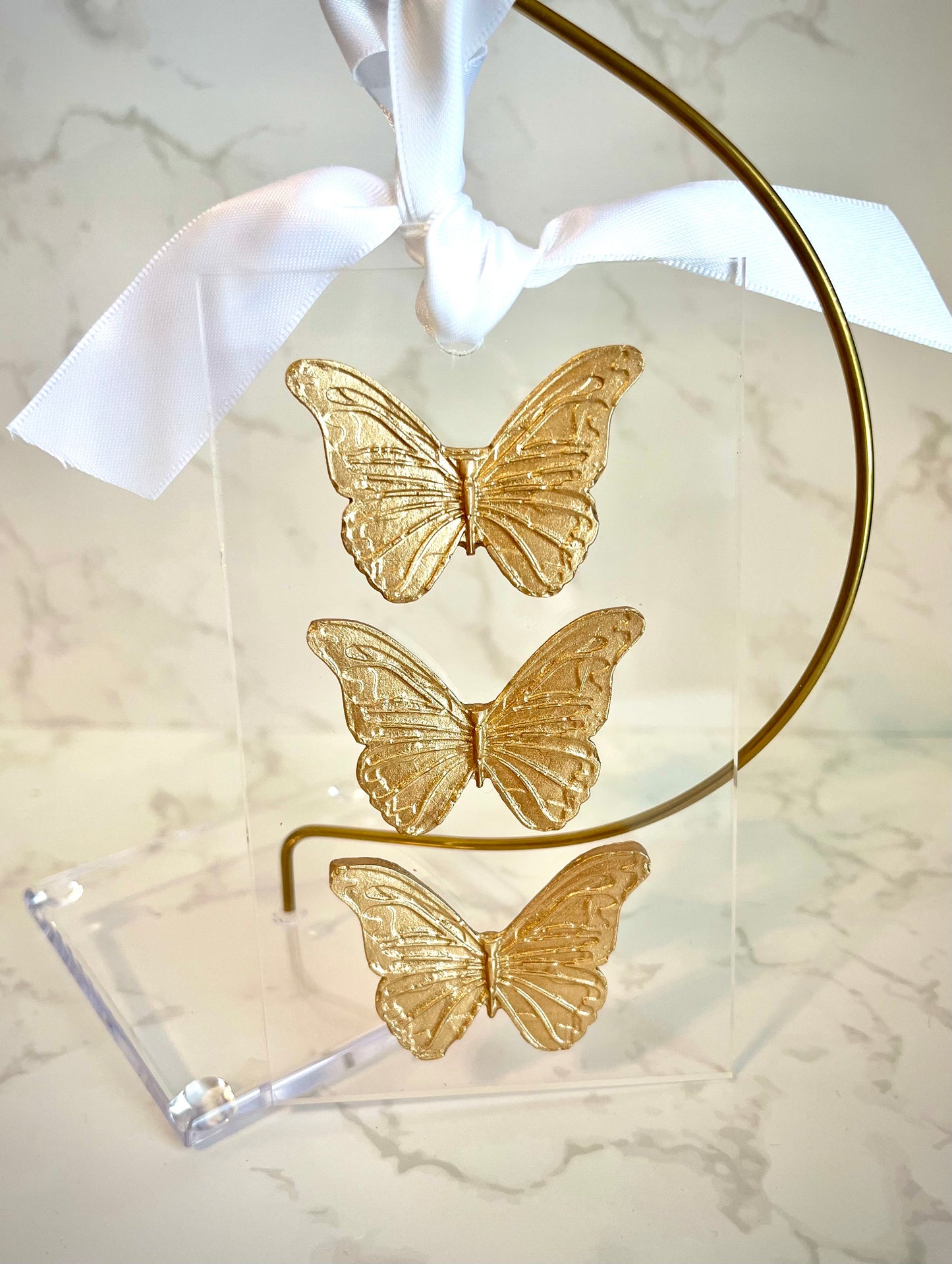 Three Butterflies Ornament