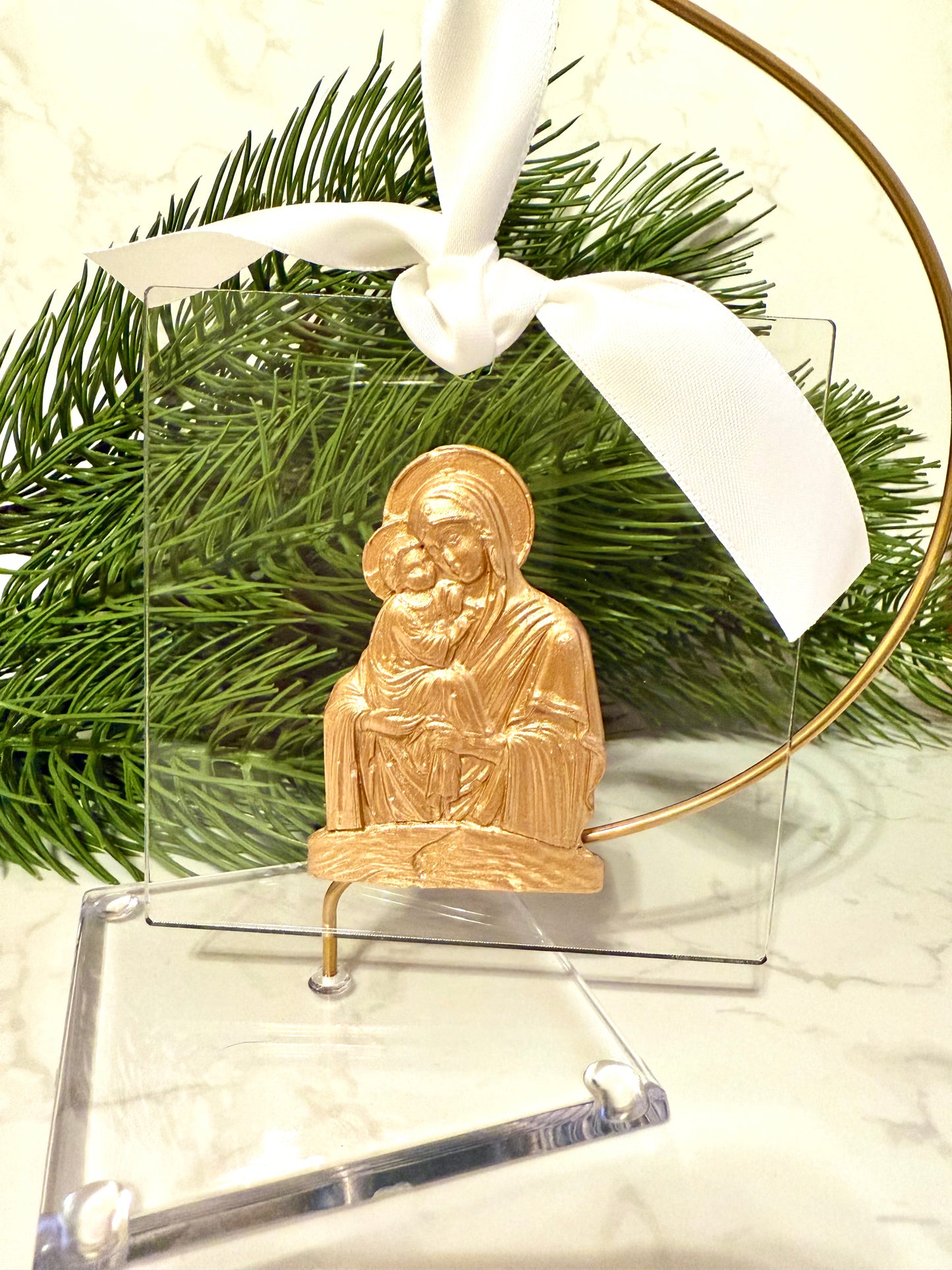 Mary and child ornament