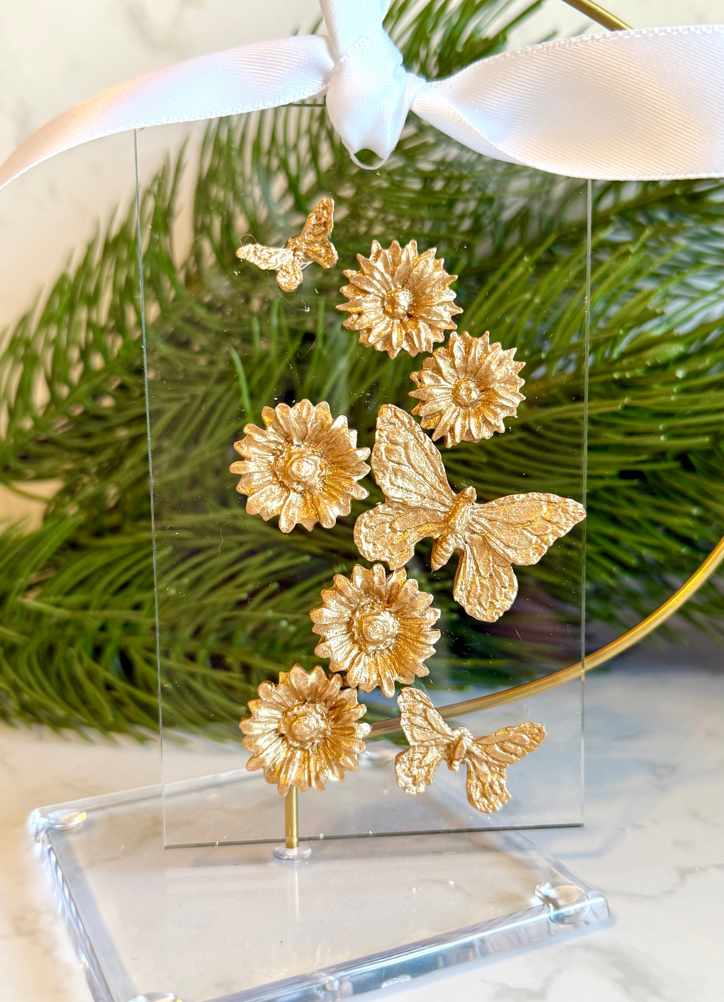Blossom and Butterflies ornament
