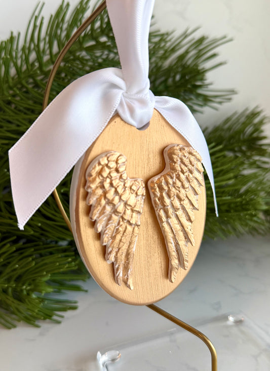 Gold leaf angel wings