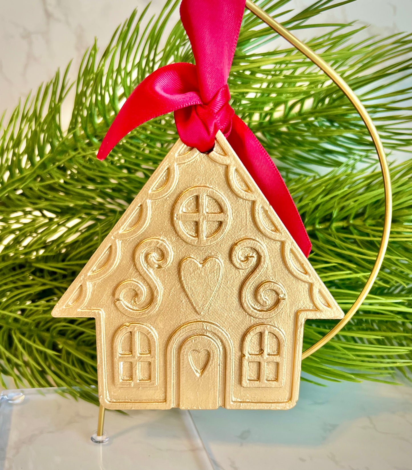 Gingerbread house ornament