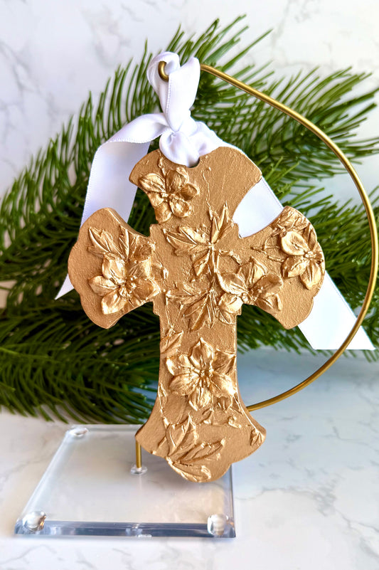 Cross with Flowers
